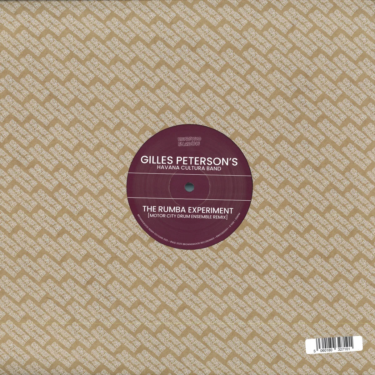Обратная сторона обложки — Gilles Peterson's Havana Cultura Band/Joe Claussellfeat.Daymé Arocena — BROWNSWOOD REMIX EDITIONS