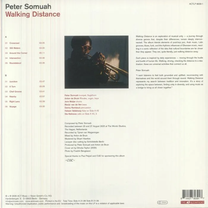 Обратная сторона обложки — Peter SOMUAH — Walking Distance