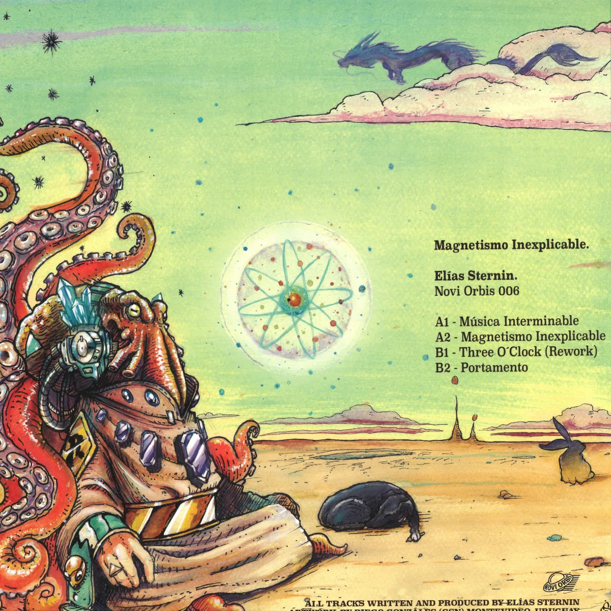Обратная сторона обложки — Elías Sternin — Magnetismo Inexplicable.
