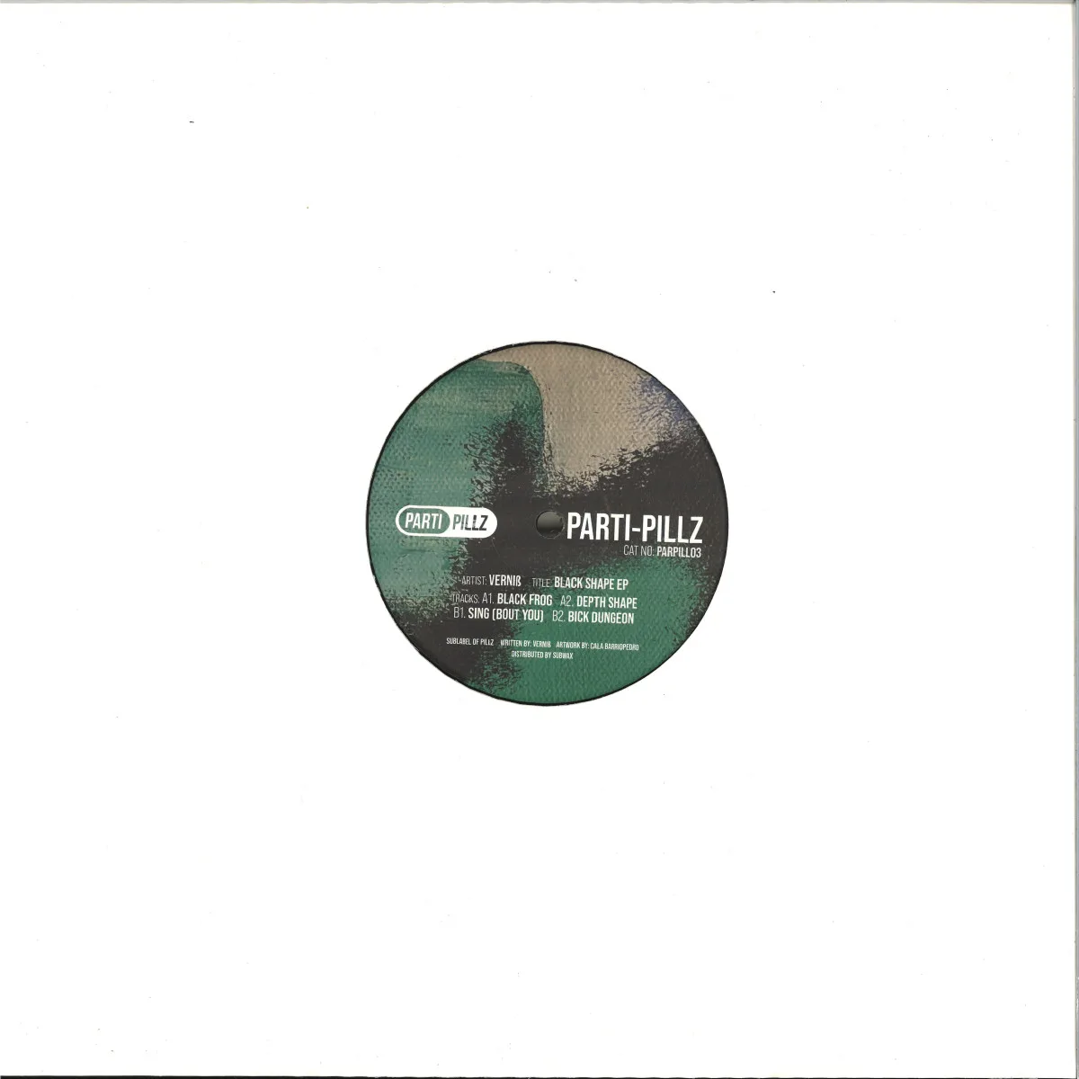 Back cover — Verniß — Black Shape EP