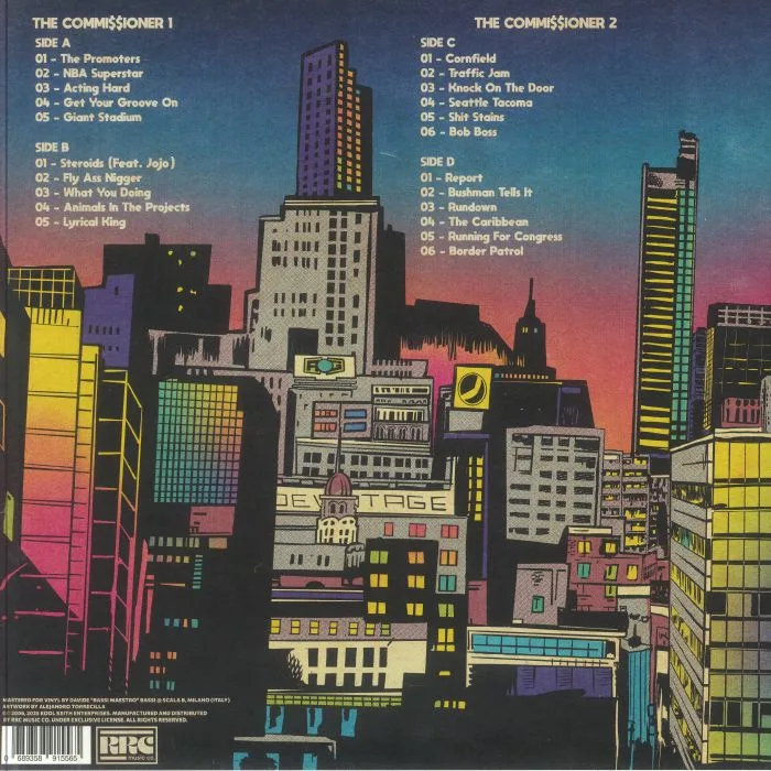 Обратная сторона обложки — KOOL KEITH — The Commissioner Vol 1 & 2 (reissue)