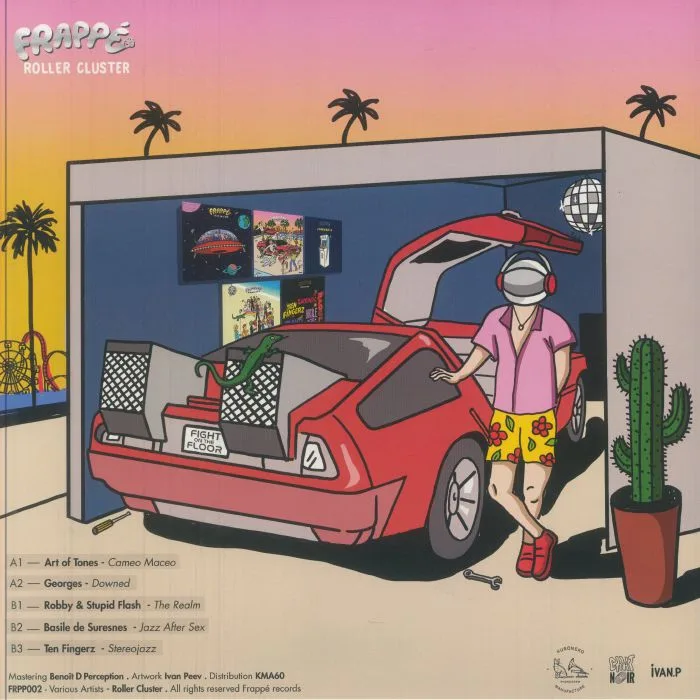 Back cover — ART OF TONES / GEORGES / ROBBY / STUPID FLASH / BASILE DE SURESNES / TEN FINGERZ — Roller Cluster