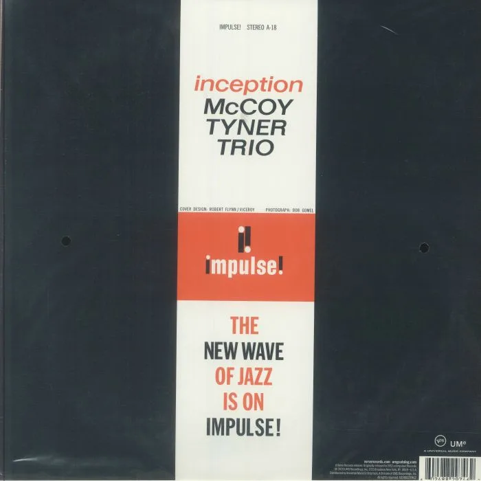 Back cover — McCOY TYNER TRIO — Inception (Acoustic Sounds Series)