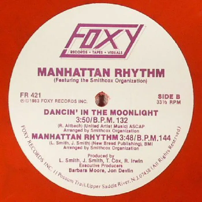 Обратная сторона обложки — MANHATTAN RHYTHM feat THE SMITHCOX ORGANISATION — Manhattan Rhythm (reissue)
