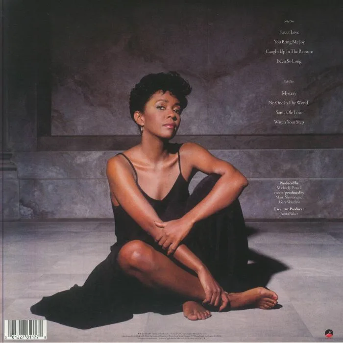 Обратная сторона обложки — Anita BAKER — Rapture (Elektra 75 Edition)
