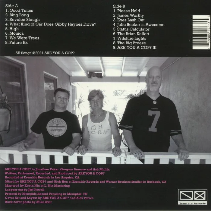 Back cover — ARE YOU A COP — Good Times