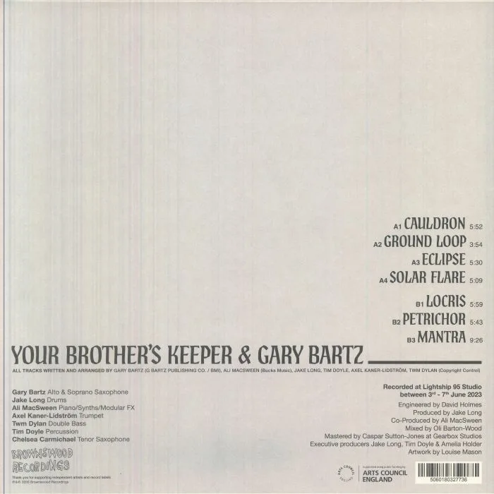 Back cover — YOUR BROTHER'S KEEPER / GARY BARTZ — Where Rivers Meet