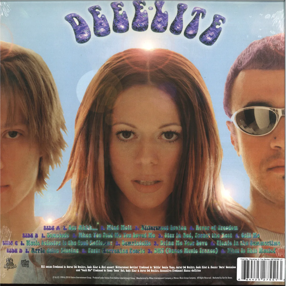 Обратная сторона обложки — Deee-Lite — Drewdrops In The Garden LP 2x12"