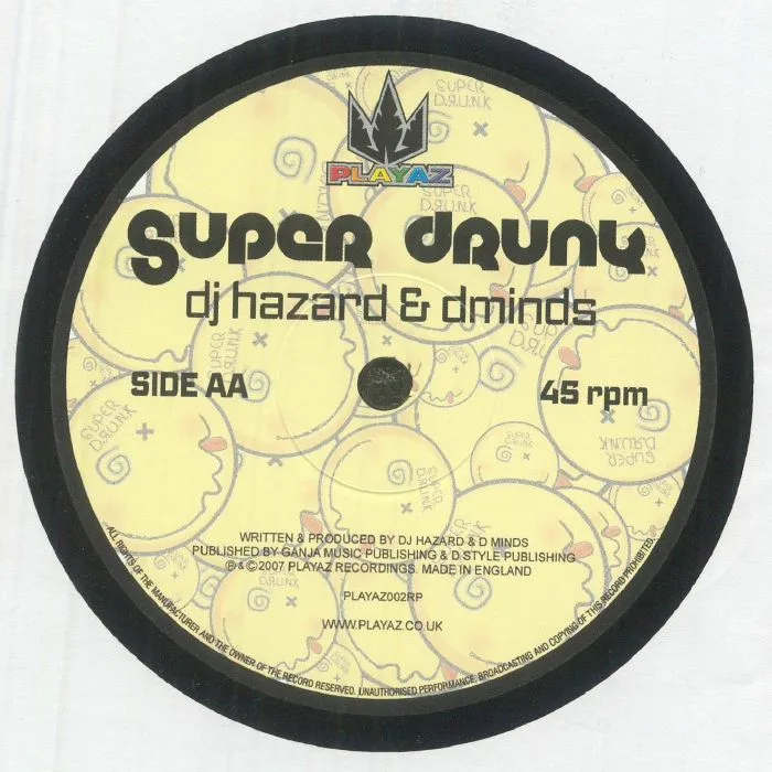 Back cover — DJ HAZARD / D MINDS — Mr Happy