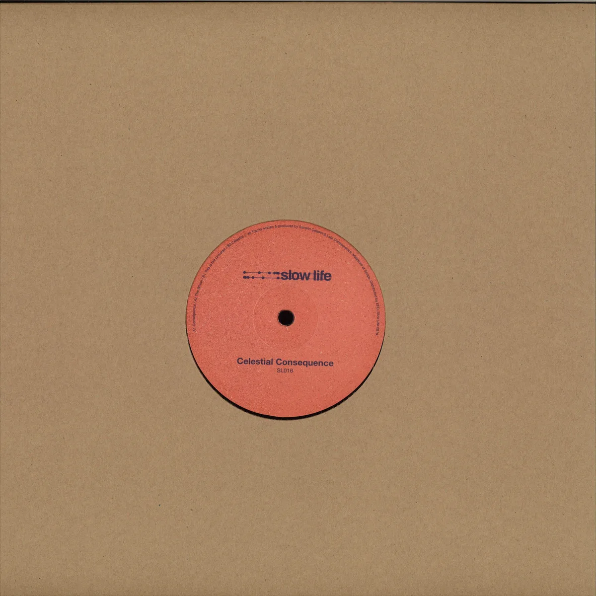 Back cover — Saverio Celestri & Late Consequence — Celestial Consequence EP