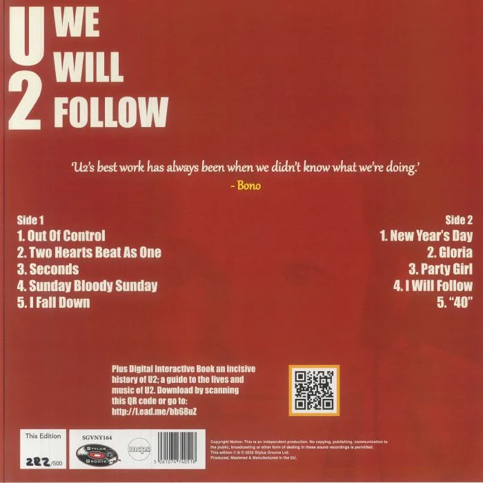 Back cover — U2 — We Will Follow