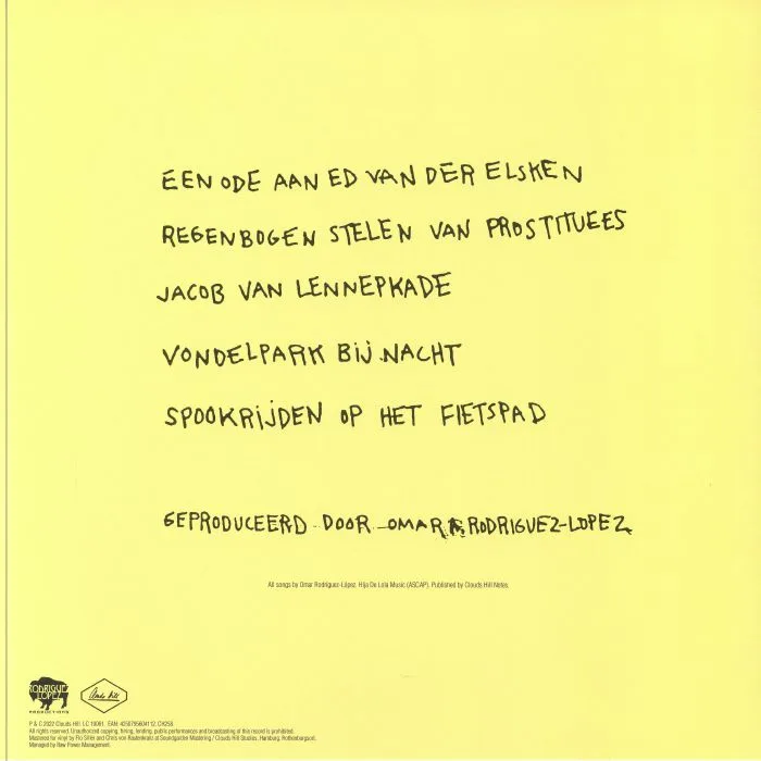 Back cover — Omar RODRIGUEZ LOPEZ — Omar Rodriguez (reissue)