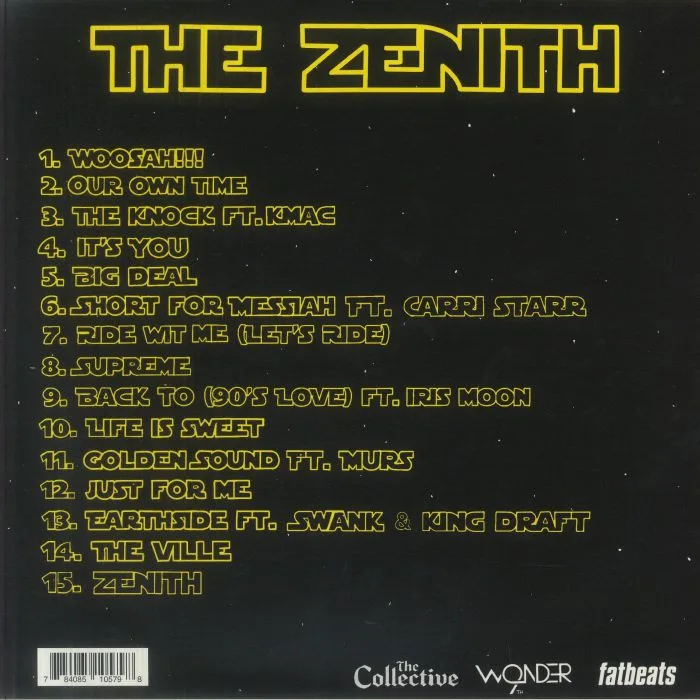 Обратная сторона обложки — 9TH WONDER presents JADA vs S14H — The Zenith