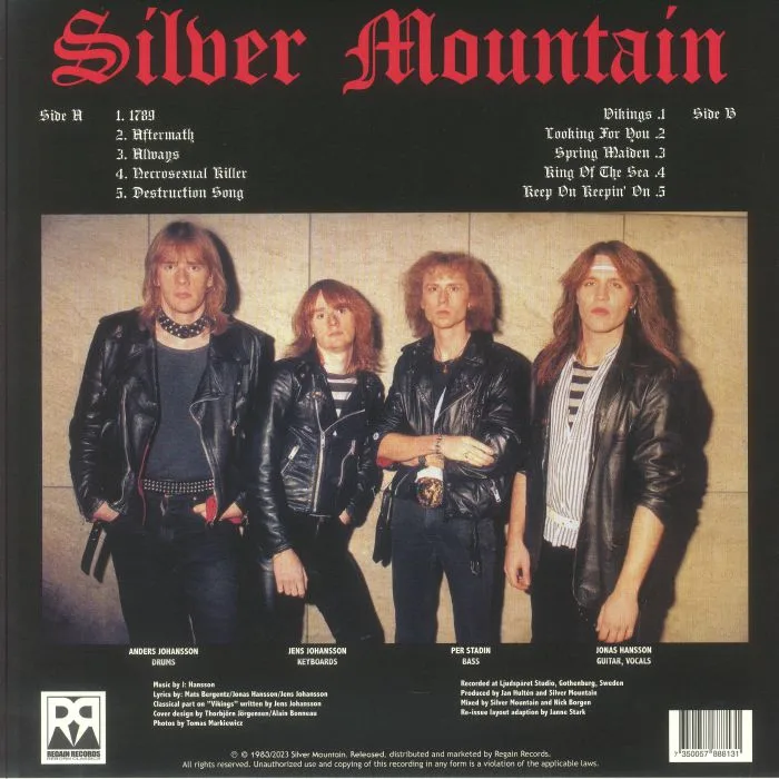 Обратная сторона обложки — SILVER MOUNTAIN — Shakin Brains