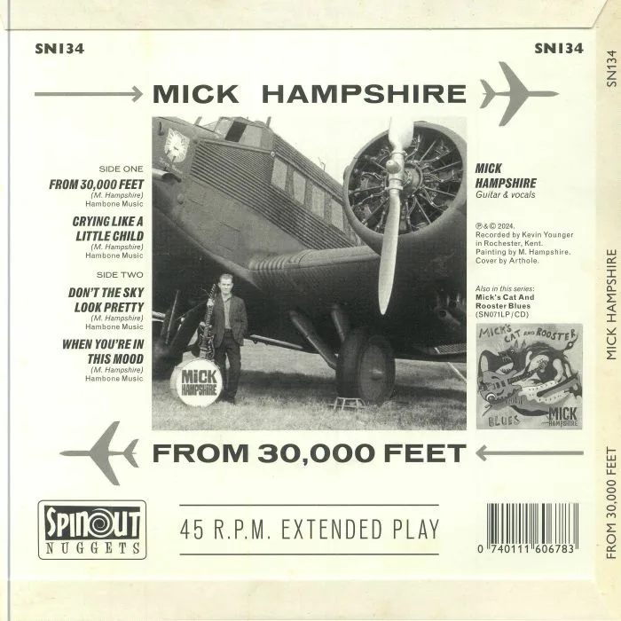 Back cover — Mick HAMPSHIRE — From 30 000 Feet