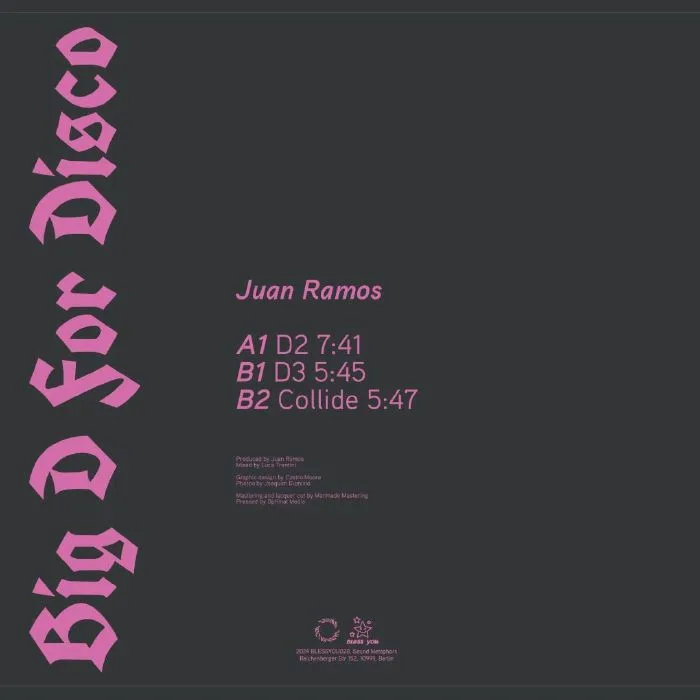 Back cover — Juan RAMOS — Big D For Disco