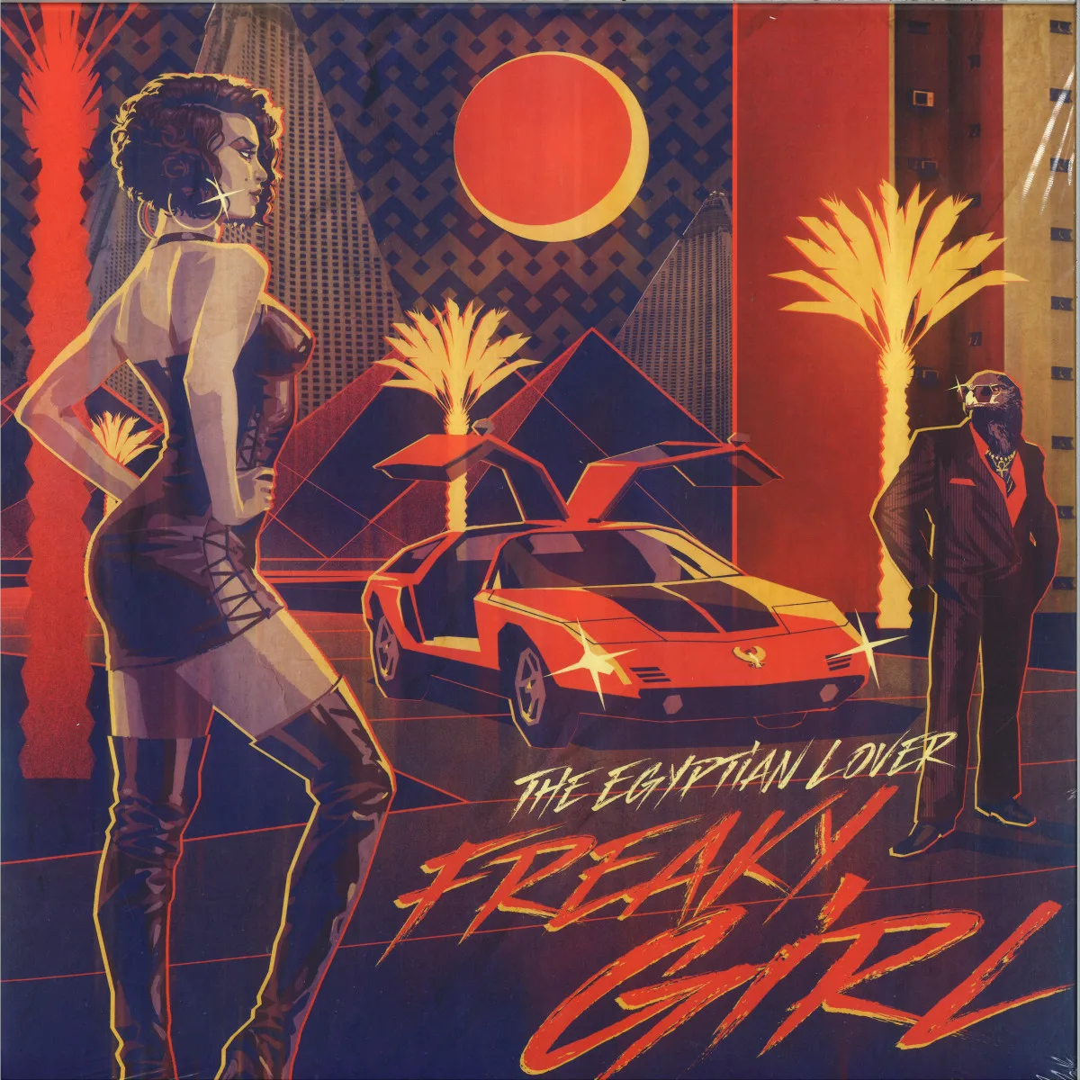 Front cover — The Egyptian Lover — Freaky Girl