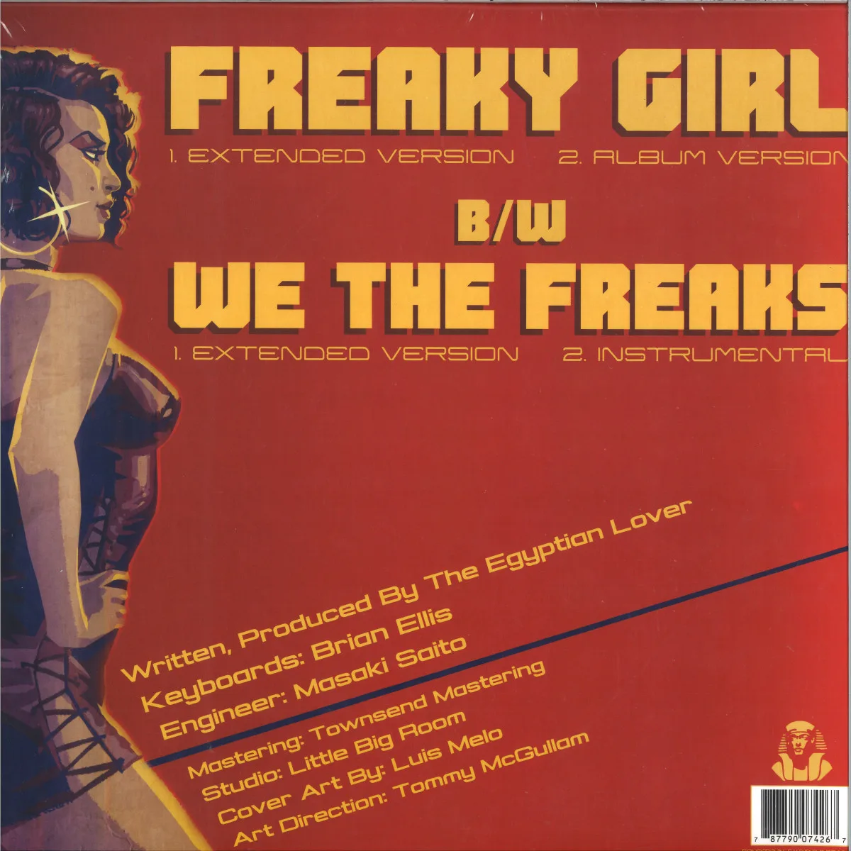 Back cover — The Egyptian Lover — Freaky Girl
