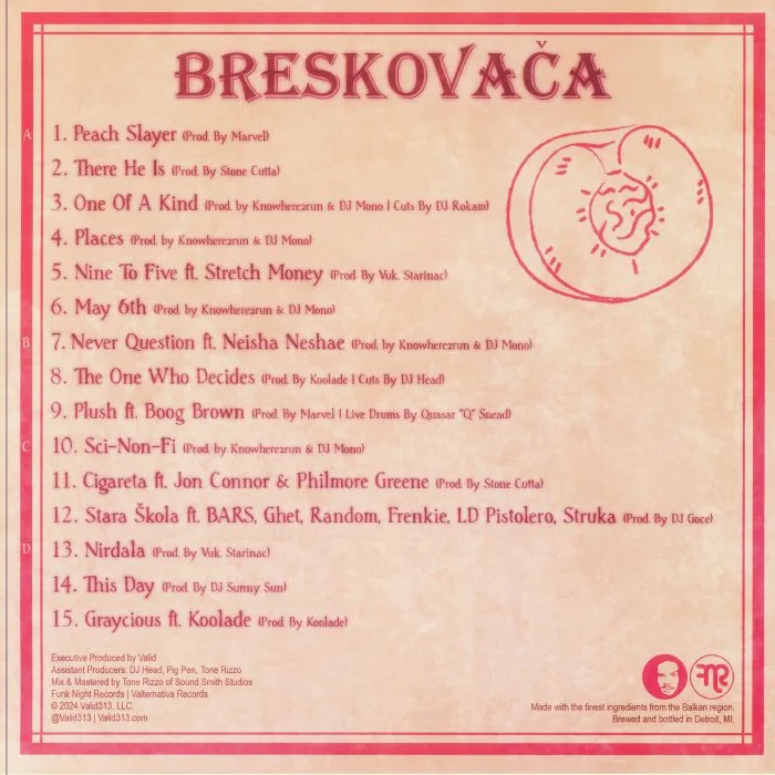 Обратная сторона обложки — VALID — Peach Brandy