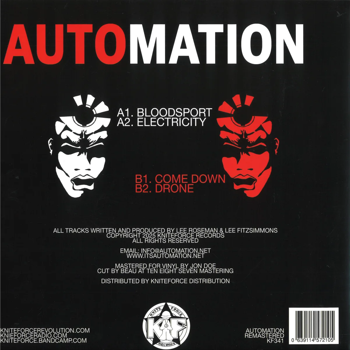 Обратная сторона обложки — Automation — The Red EP