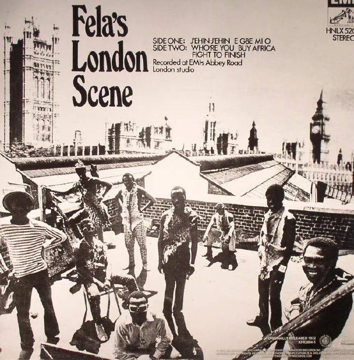 Обратная сторона обложки — Fela KUTI — Fela's London Scene (reissue)