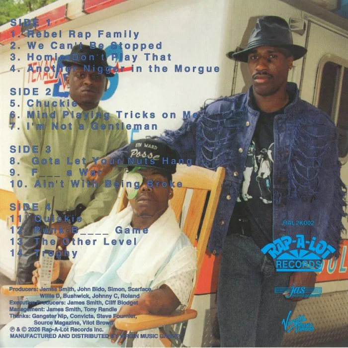 Обратная сторона обложки — GETO BOYS — We Can't Be Stopped (35th Anniversary Edition)