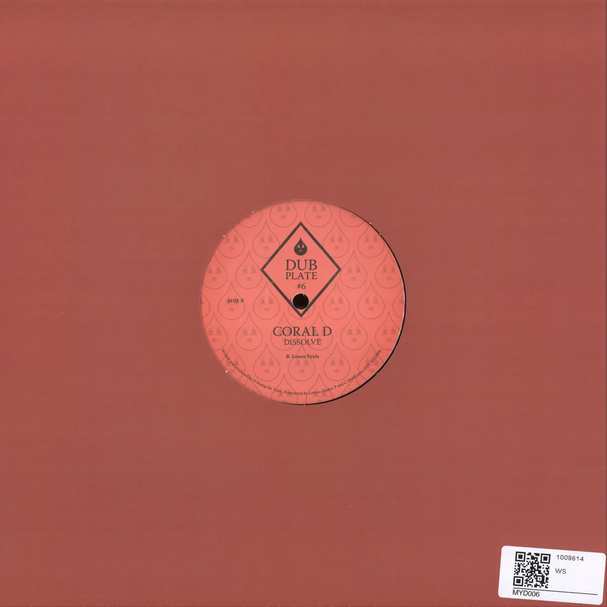 Back cover — Coral D — Dubplate #6: Dissolve