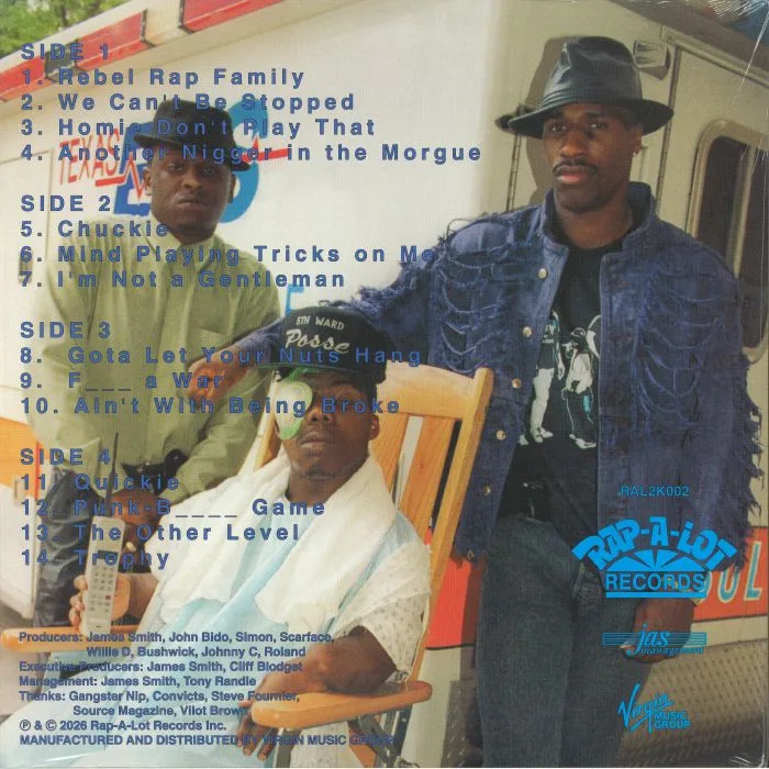 Обратная сторона обложки — GETO BOYS — We Can't Be Stopped (35th Anniversary Edition)