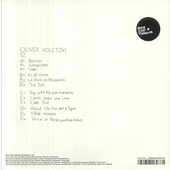 Back cover — Oliver KOLETZKI — 12