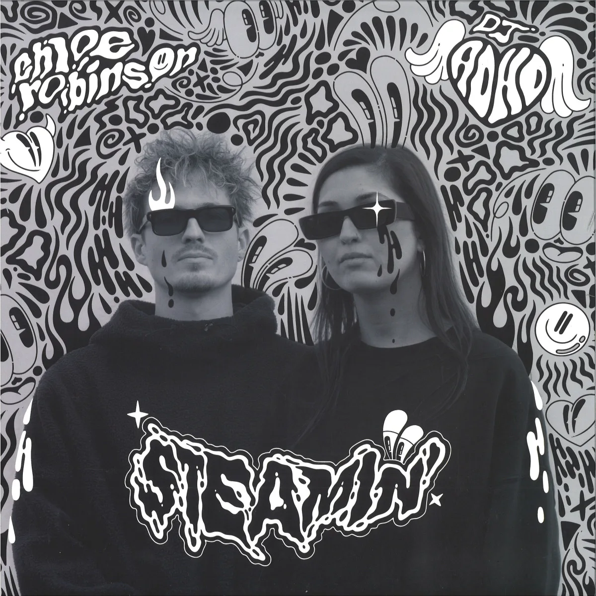 Back cover — Chloé Robinson&Dj Adhd — Steamin EP (Incl. Four Tet Remix)