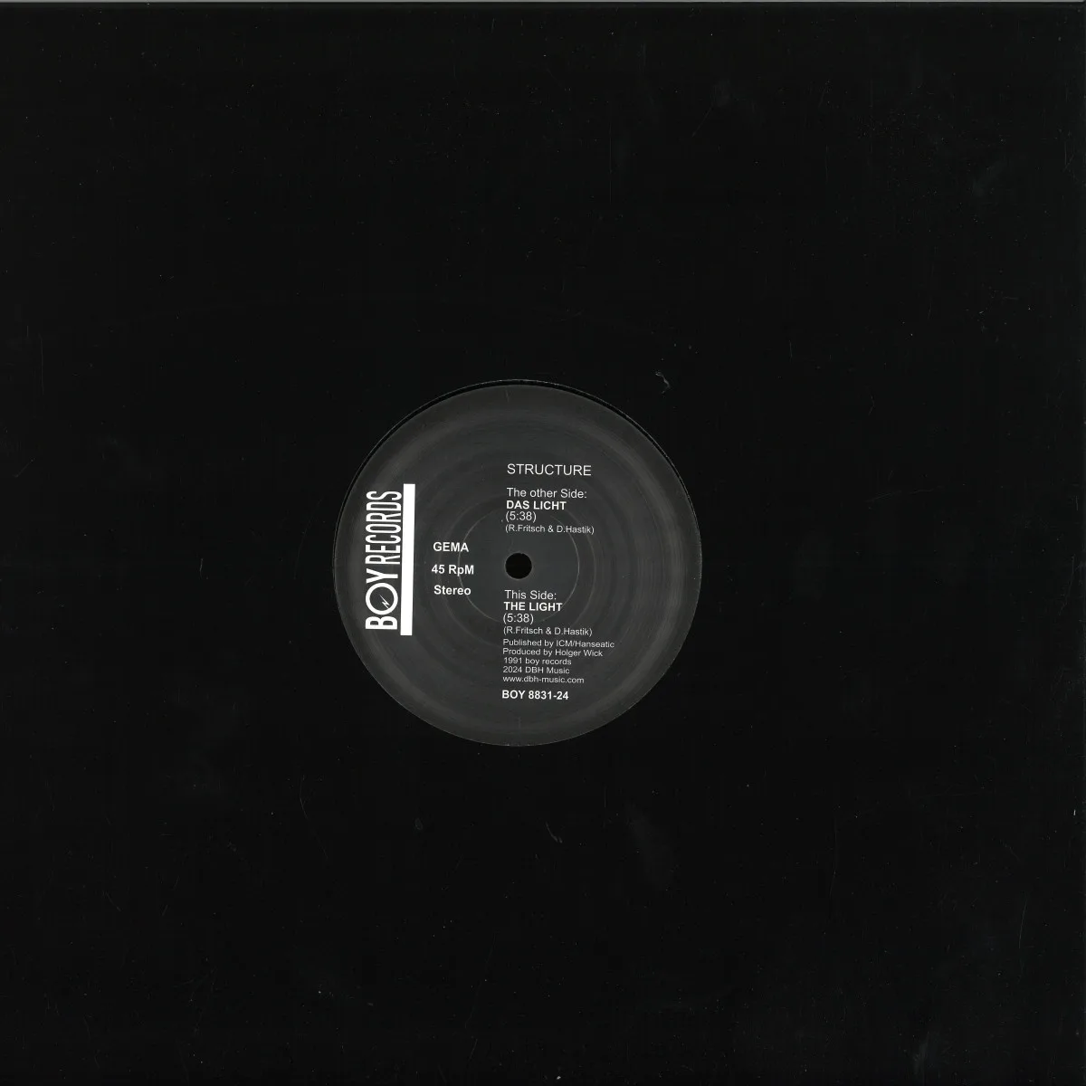 Back cover — Structure — Das Licht