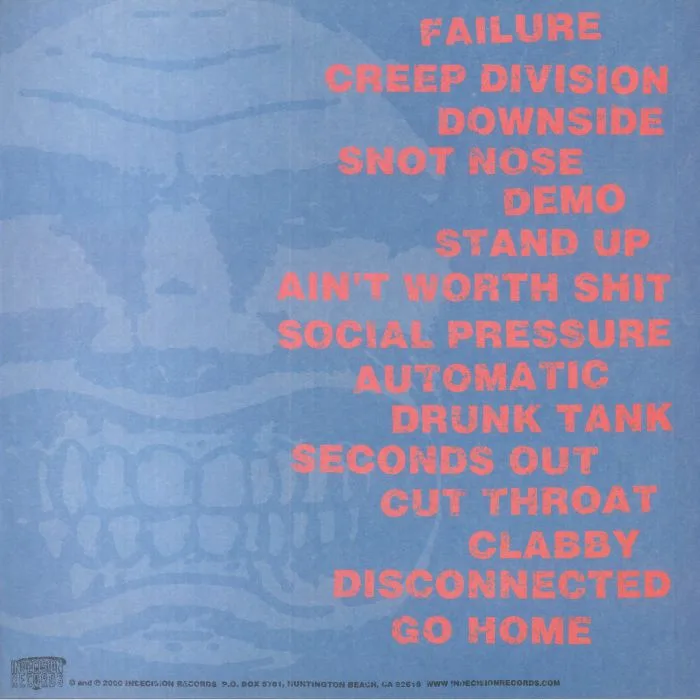 Back cover — CREEP DIVISION — Creep Division