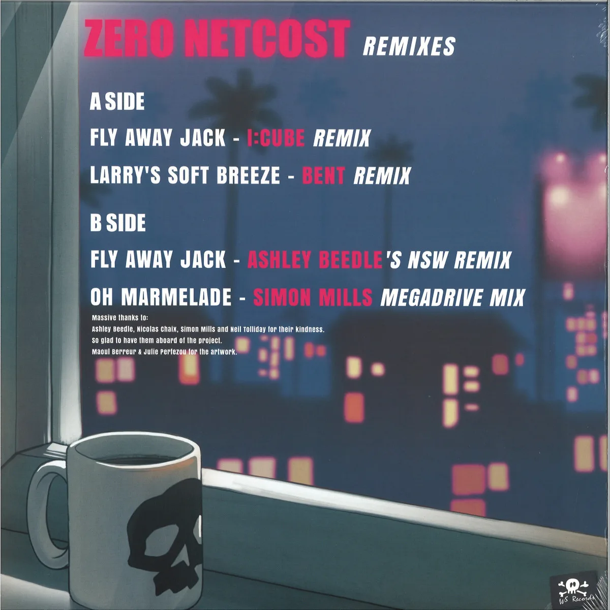 Обратная сторона обложки — Zero Netcost — Remixes