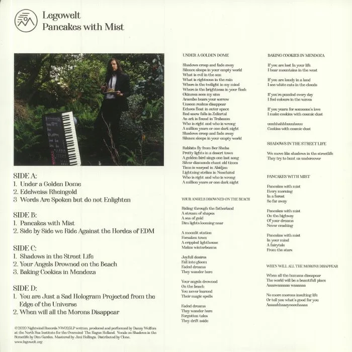 Back cover — LEGOWELT — Pancakes With Mist