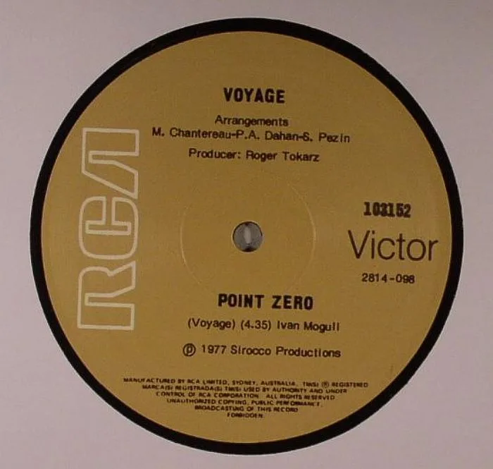 Front cover — VOYAGE — Point Zero