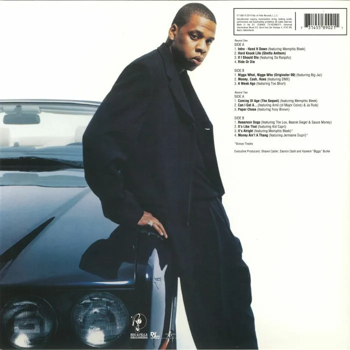Обратная сторона обложки — JAY Z — Vol 2 Hard Knock Life (reissue)