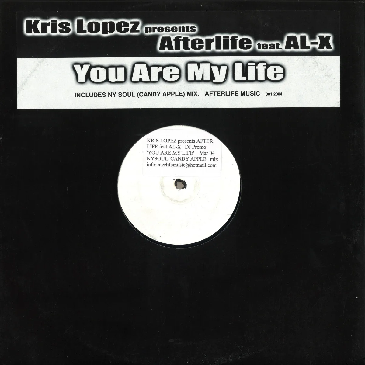 Front cover — Kris LopezpresentsAfterlifefeat.Al-X — You Are My Life