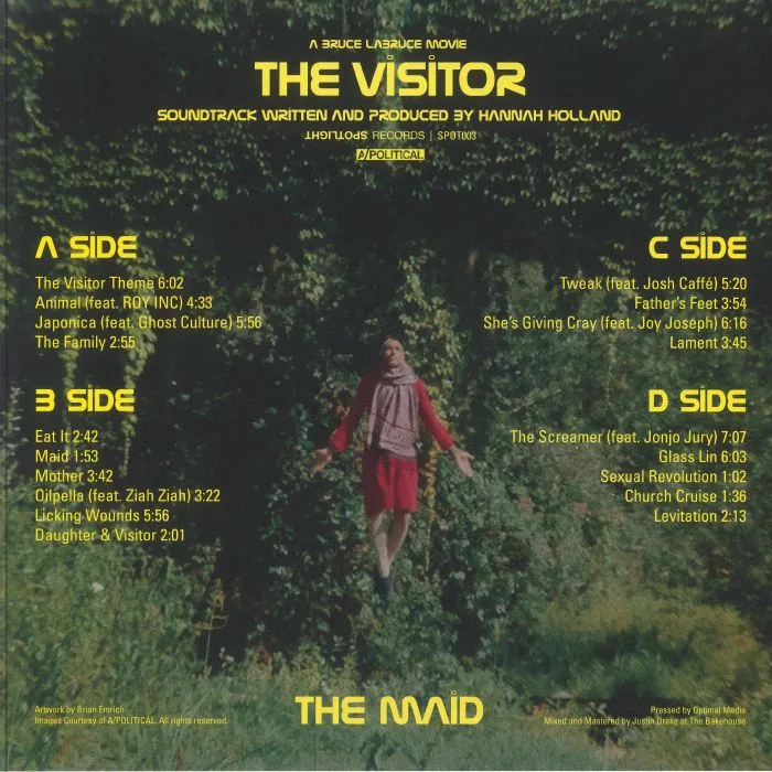 Back cover — Hannah HOLLAND — The Visitor (Soundtrack)