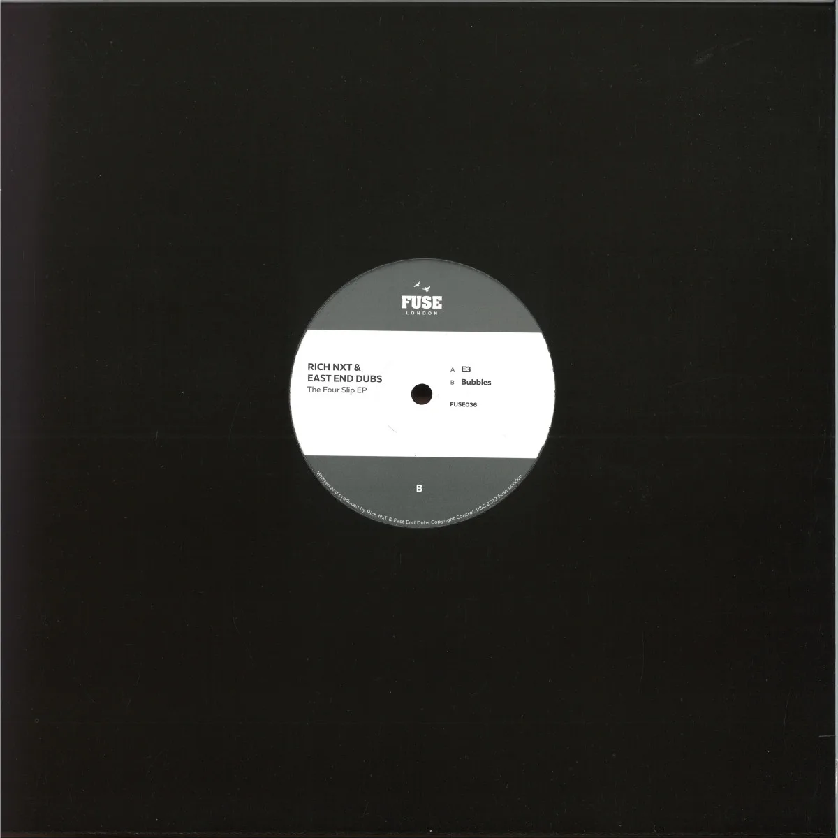 Обратная сторона обложки — Rich Nxt&East End Dubs — The Four Slip EP