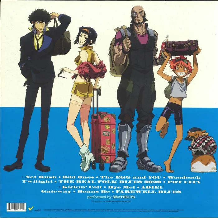 Обратная сторона обложки — The SEATBELTS — Cowboy Bebop: Songs For The Cosmic Sofa (Soundtrack)