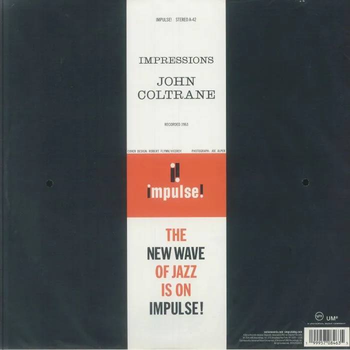 Back cover — John COLTRANE — Impressions (Verve Acoustic Sounds Series)