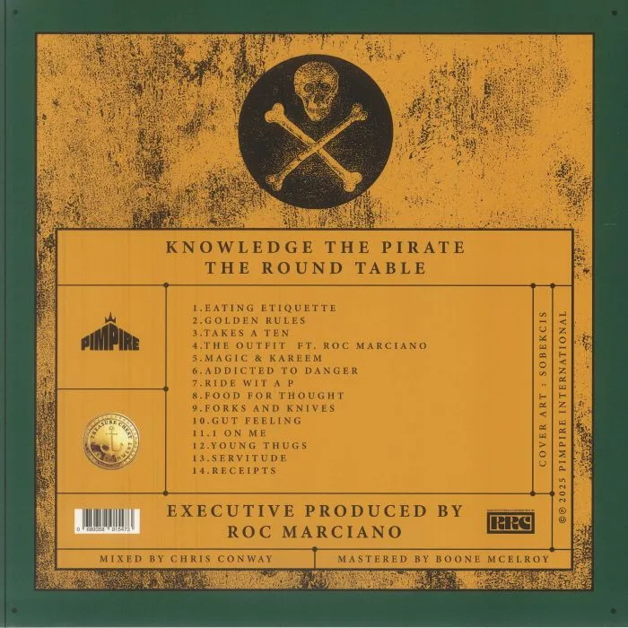 Обратная сторона обложки — KNOWLEDGE THE PIRATE / ROC MARCIANO — The Round Table