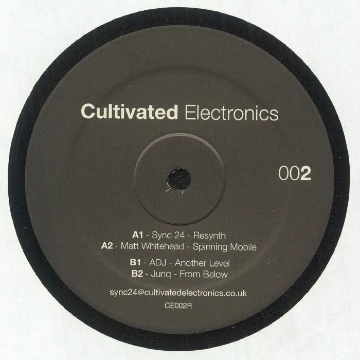 Back cover — SYNC 24 / ADJ / JUNQ — Cultivated Electronics EP 002 (reissue)