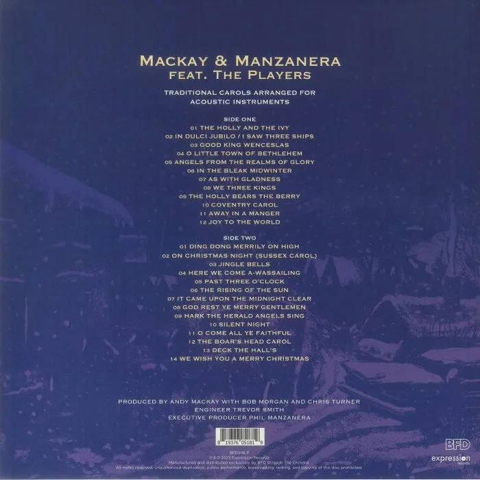 Обратная сторона обложки — Phil MANZANERA / ANDY MacKAY feat THE PLAYERS — Christmas (reissue)