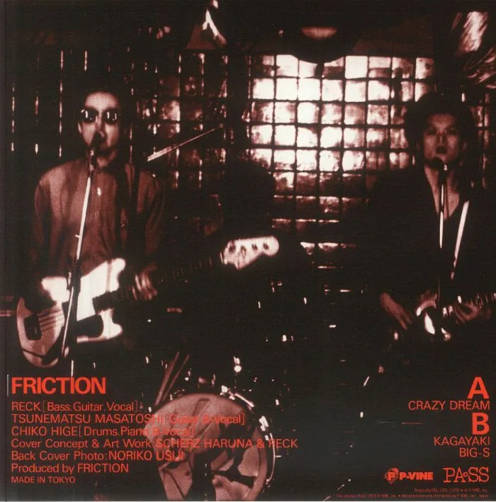 Обратная сторона обложки — FRICTION — Crazy Dream (reissue)