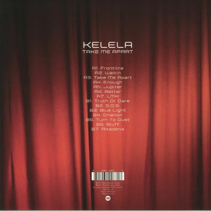 Обратная сторона обложки — KELELA — Take Me Apart
