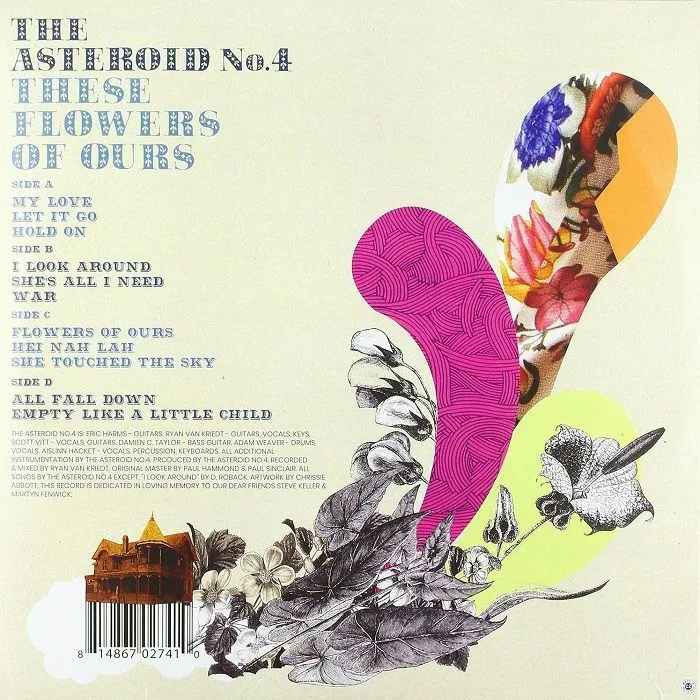 Back cover — The ASTEROID NO 4 — These Flowers of Ours: A Treasury of Witchcraft & Devilry (reissue)