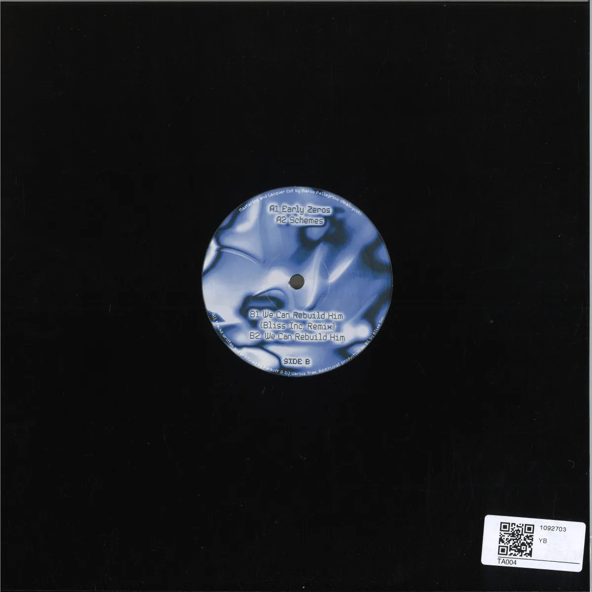 Back cover — Pankoff&Dj Varius Trax — Early Zeros