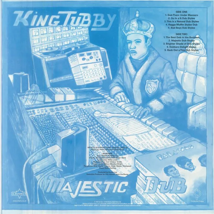 Back cover — KING TUBBY — Majestic Dub