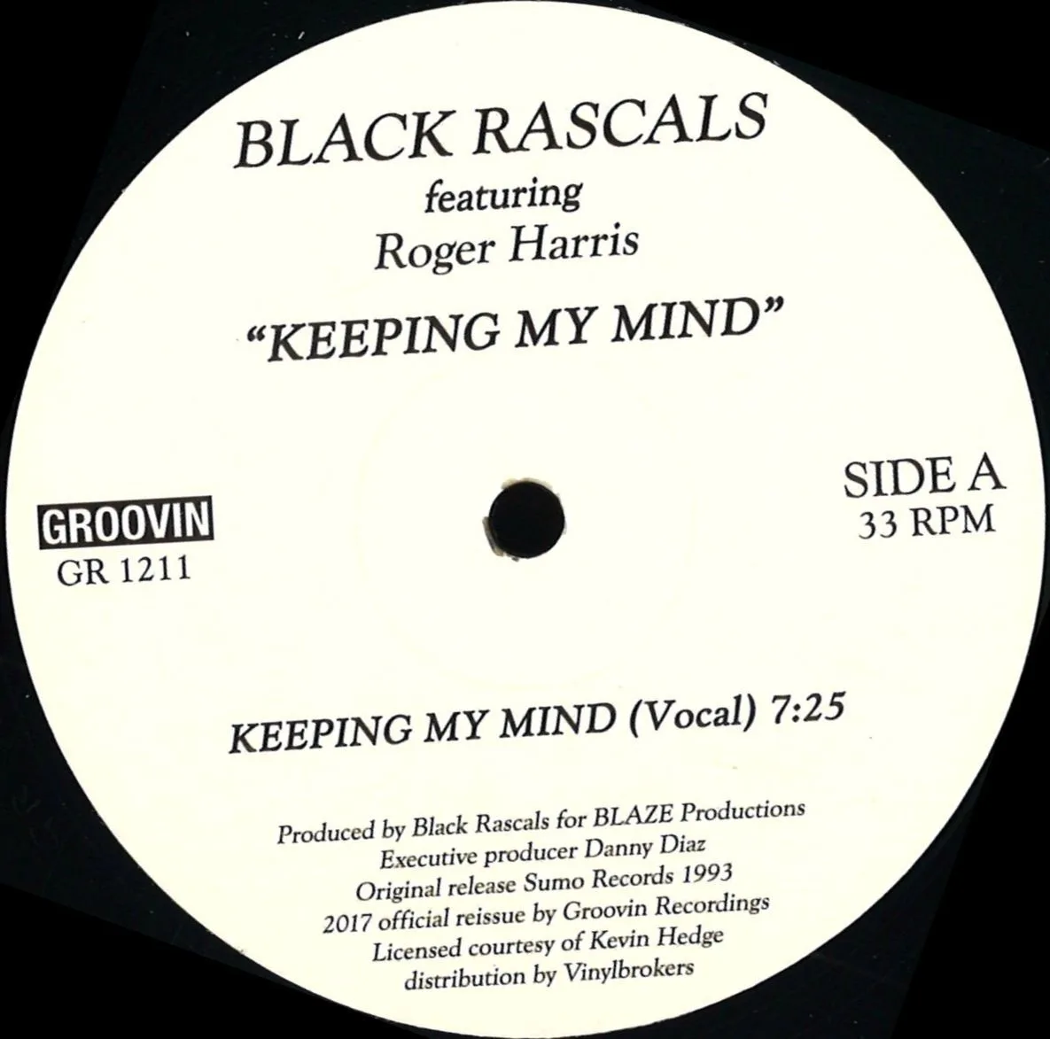 Лицевая сторона обложки — Black Rascals — Keeping My Mind